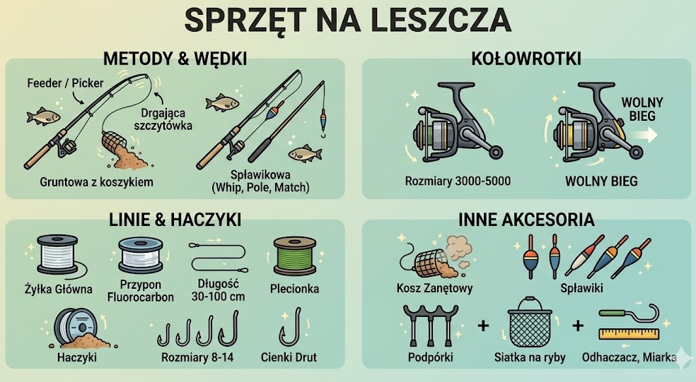 Sprzęt do połowu leszczy
