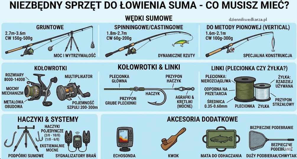 sprzet do lowienia suma