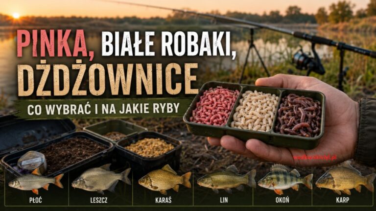 Pinka, białe robaki, dżdżownice – co wybrać i na jakie ryby
