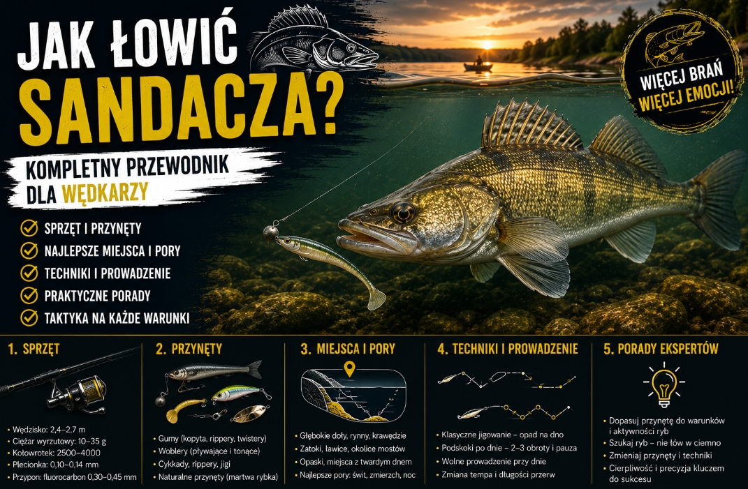 jak łowić sandacza